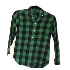 Great condition Ralph Lauren green flannel